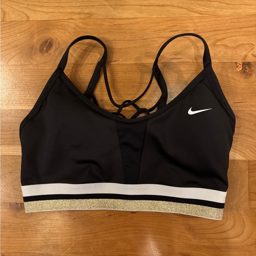Nike black sports bra